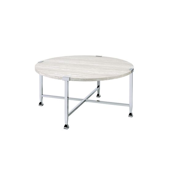 Coffee Table, WHITE OAK CHROME, hi-res image number null
