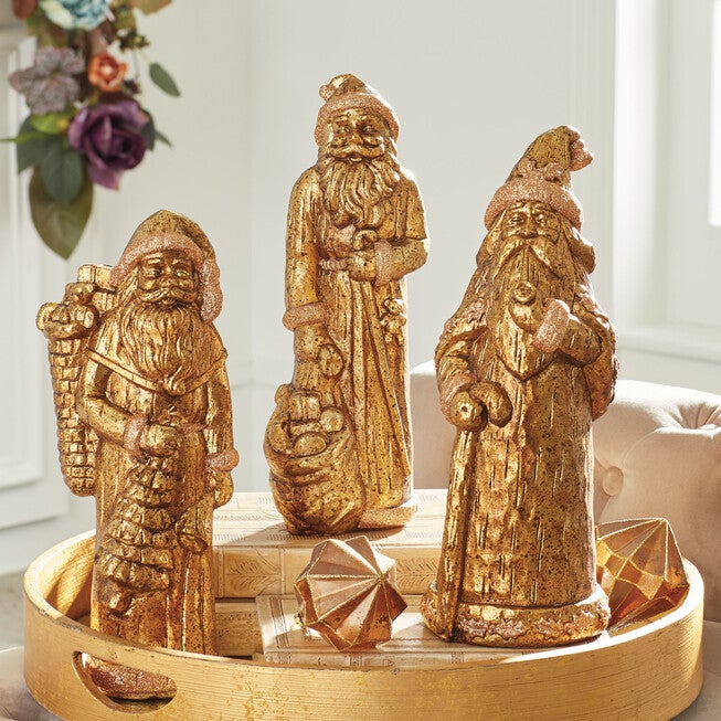 Gold Santa Statue , , alternate image number 1
