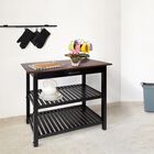 Kitchen Island with Solid Wood Top, , alternate image number null