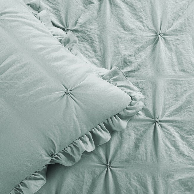 Ravello Pintuck Ruffle Skirt Bedspread 3 Pc Set, , alternate image number 5