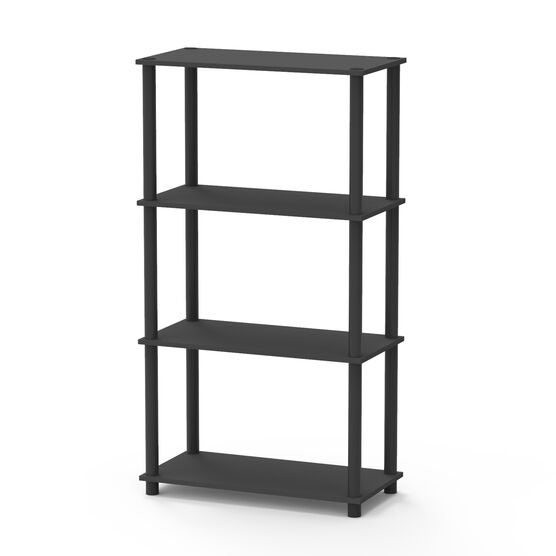 Home Basics 4 Tier Storage Shelf, GREY, hi-res image number null