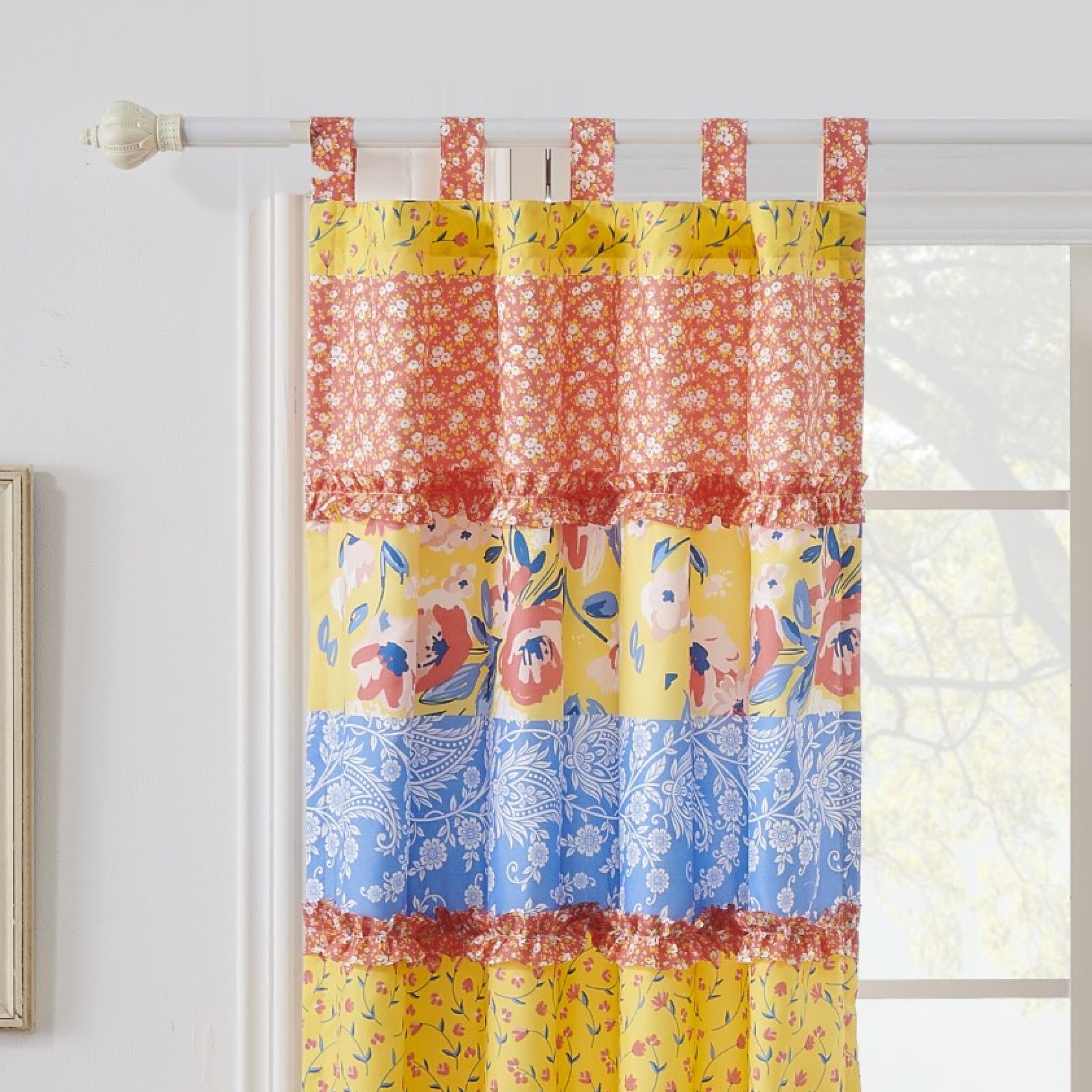 Greenland Home Fashions™ Skylar Window Curtain Panels, Set of 2, CALICO, hi-res image number 0