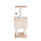 Real Wood 42" Cat Tree With Condo And Scratch Post, , alternate image number null