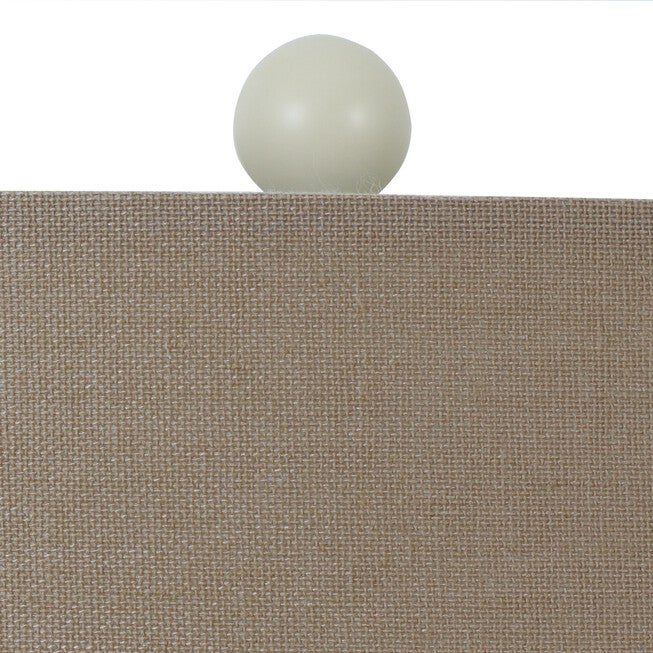 1 Set Distressed Cream Resin Table Lamp Tan Linen Hardback , , alternate image number 4