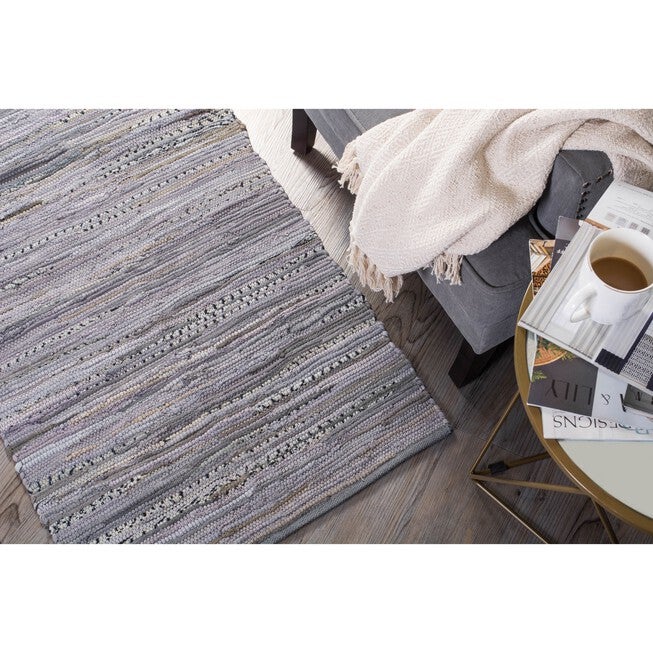 Multi Gray Rag Rug 50X80Cm, , alternate image number null