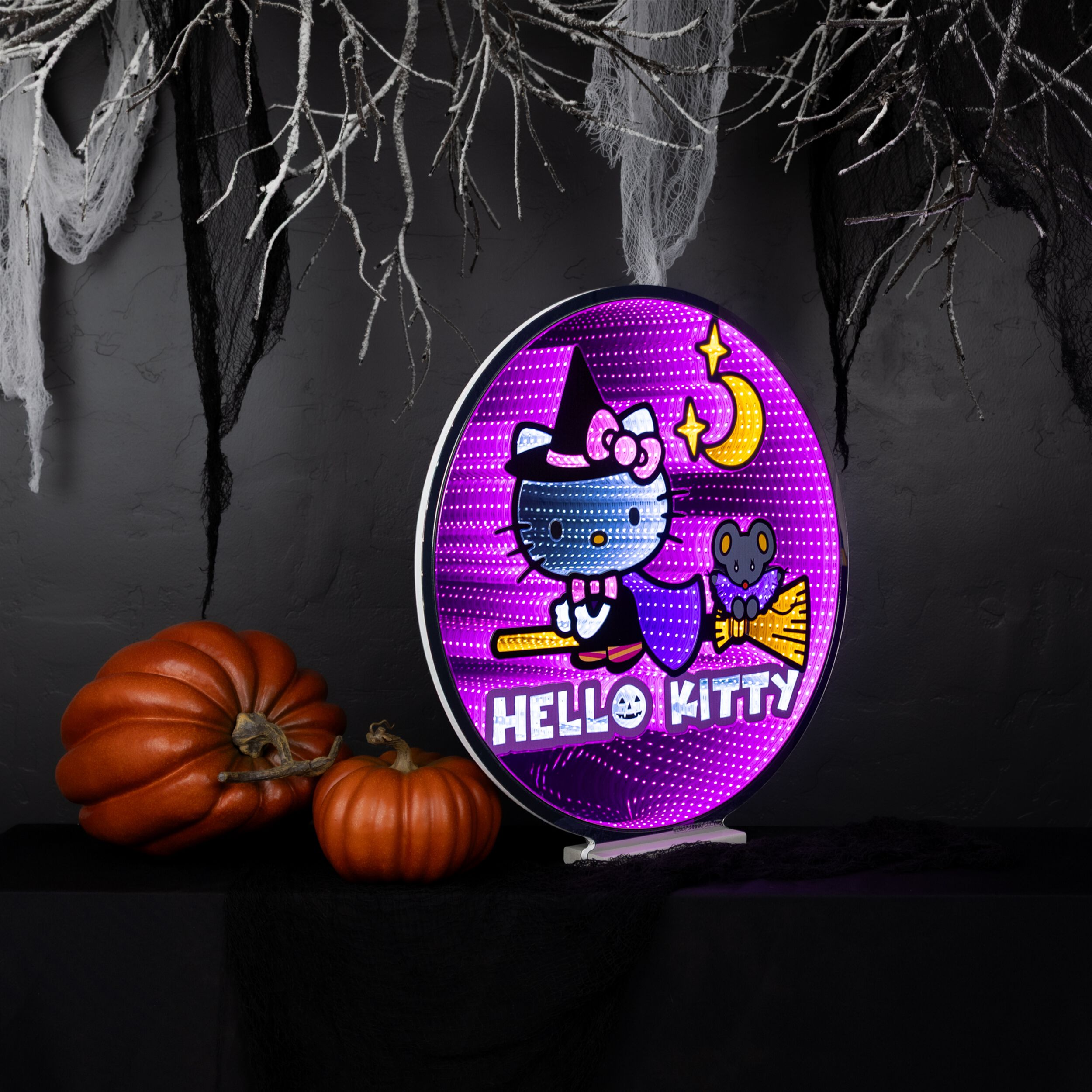 Hello Kitty&reg;?  Witch Ekkolight 24 inchesH, PURPLE ORANGE, alternate image number 1
