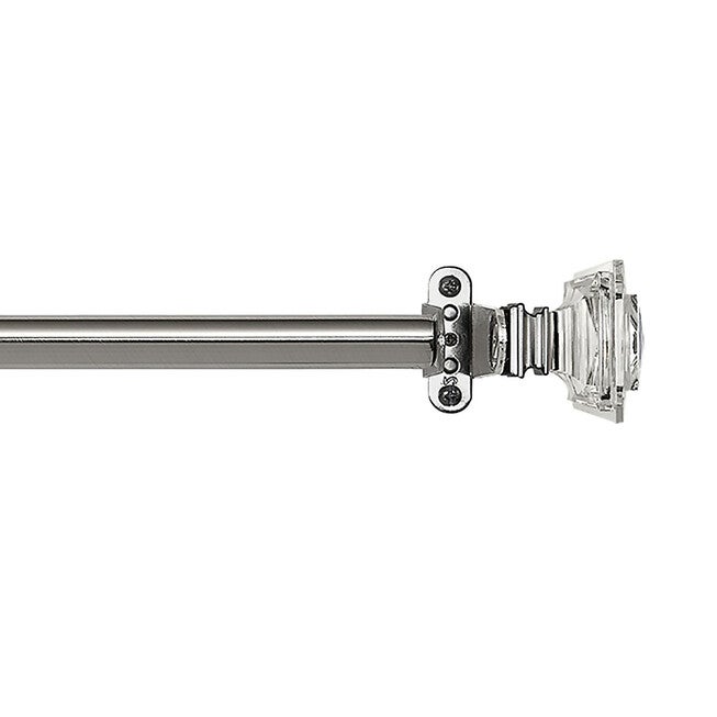 Innovative Decorative Room Darkening Wrap Around Rod & Finial 48-86, , alternate image number null