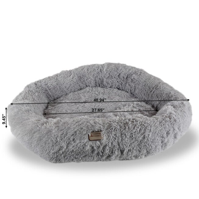 Armarkat Extra Large, Fluffy Gray Round Cat Bed - C71Nhs Cat Bed, , alternate image number null