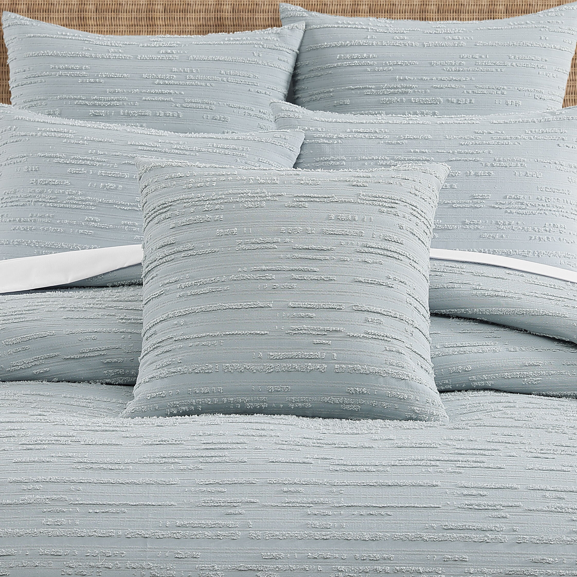 OSLO AQUA 20" SQUARE DECORATIVE THROW PILLOW