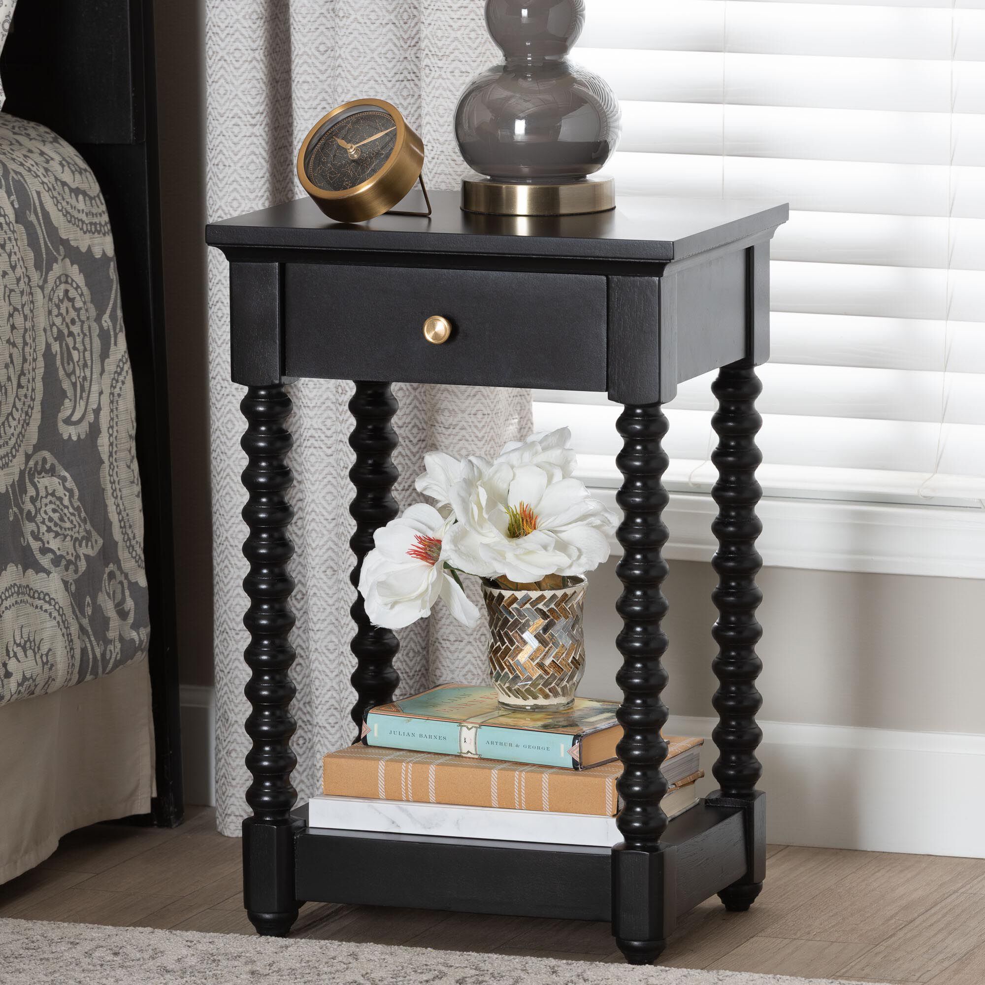 Terentia Nightstand, BLACK, hi-res image number 0