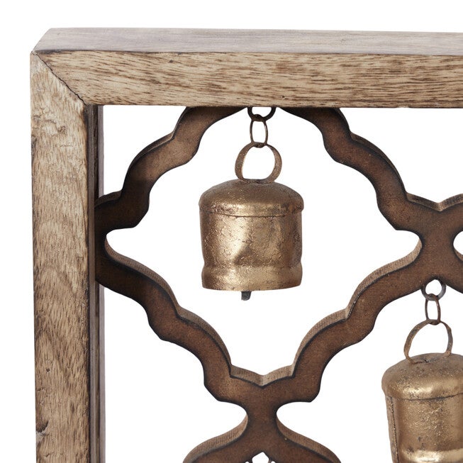 Gold Farmhouse Mango Wood Wall Décor, , alternate image number null