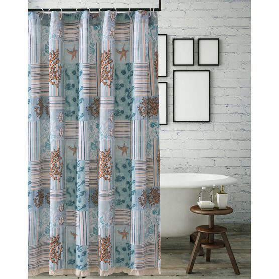 holley seafoam single shower curtain