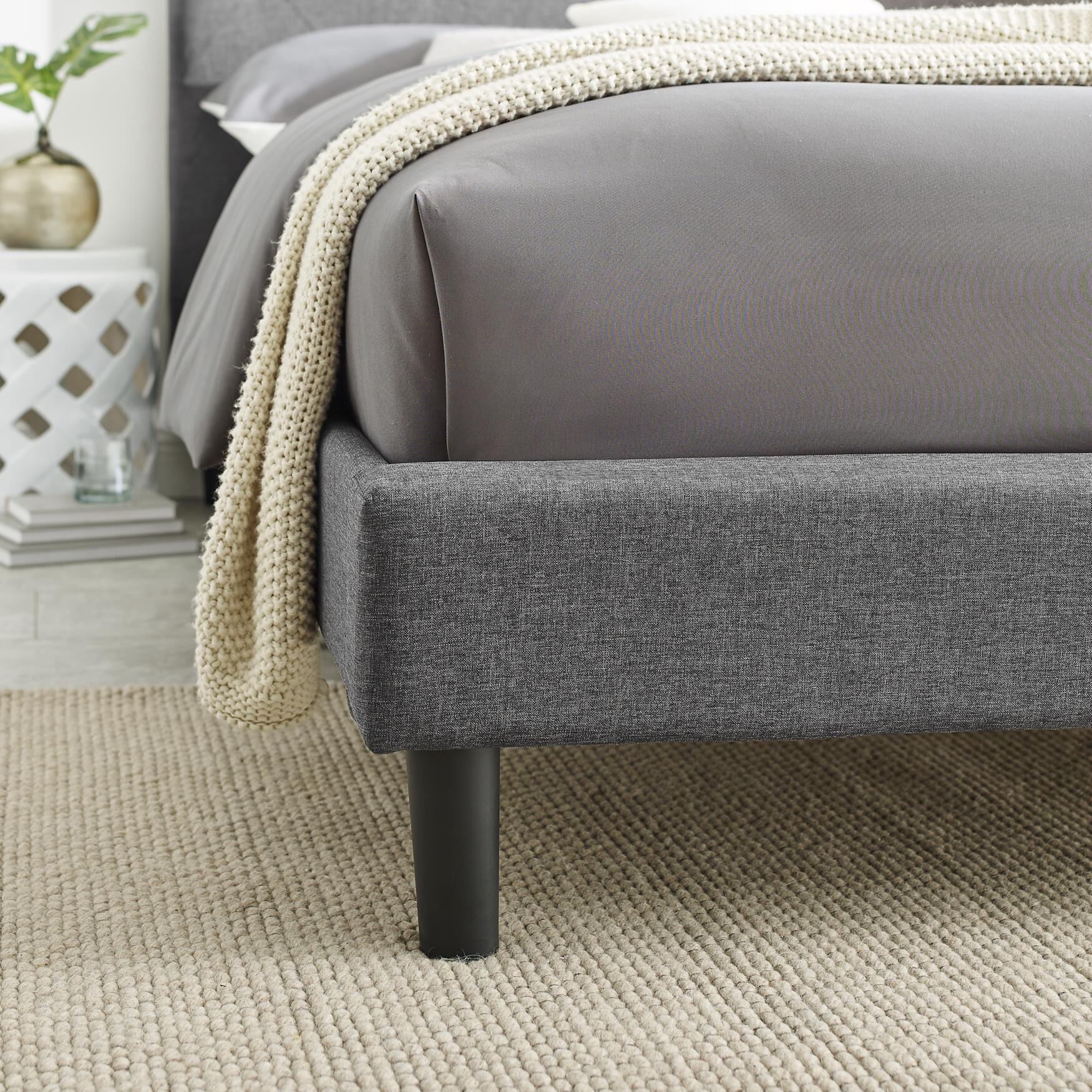 Monticello Platform Bed, Queen, Gray, , alternate image number 9