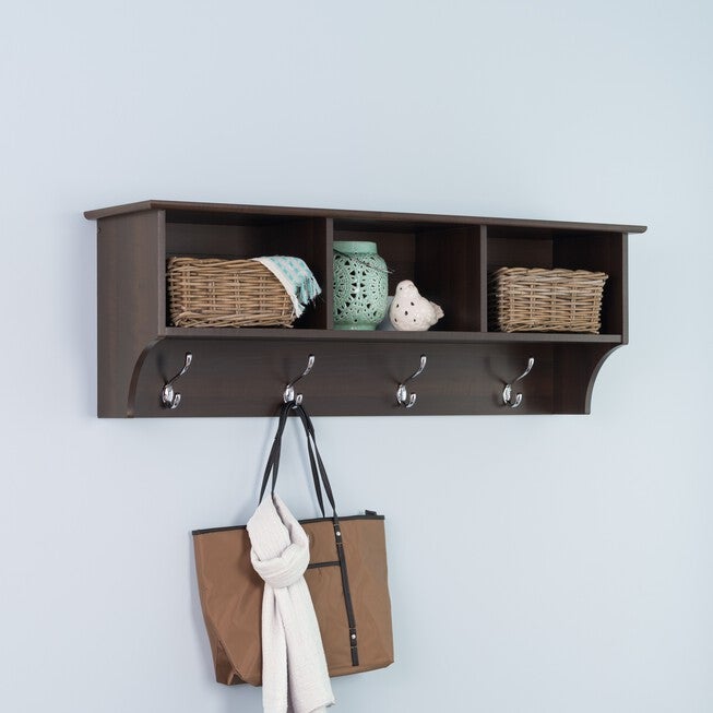 Entryway Cubbie Shelf, EXPRESSO, hi-res image number null