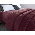 2pc Velvet Blanket & Down Alternative Comforter Set, Tawny Port, , on-hover image number null