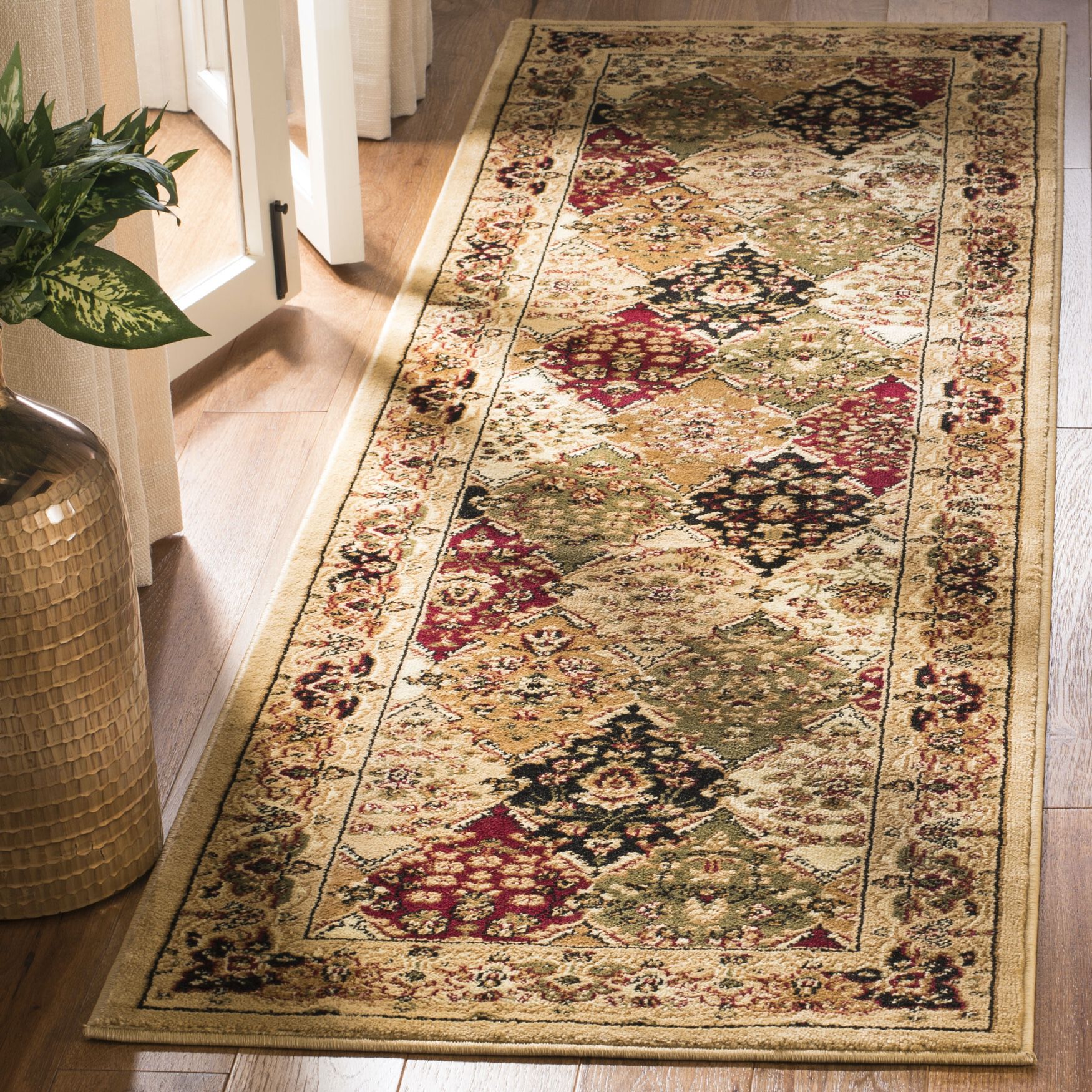 Lyndhurst 221 Multi / Beige 2'-3 inches X 20' Runner Rug, , on-hover image number 1