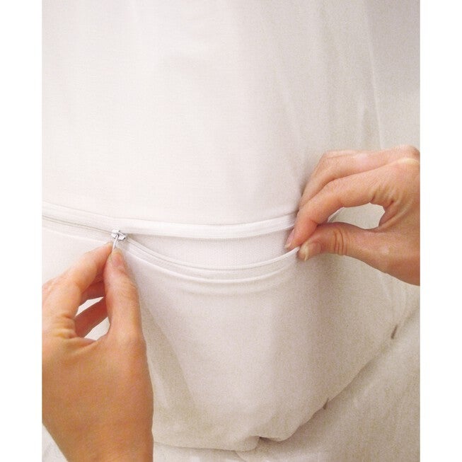 Fresh Ideas Allergy Relief Fitted Mattress Protector, WHITE, hi-res image number null