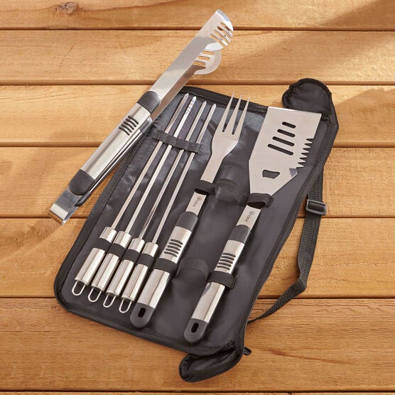 7-Pc. Stainless Steel Grill Set , STAINLESS 7-Pc. Stainless Steel Grill Set , STAINLESS