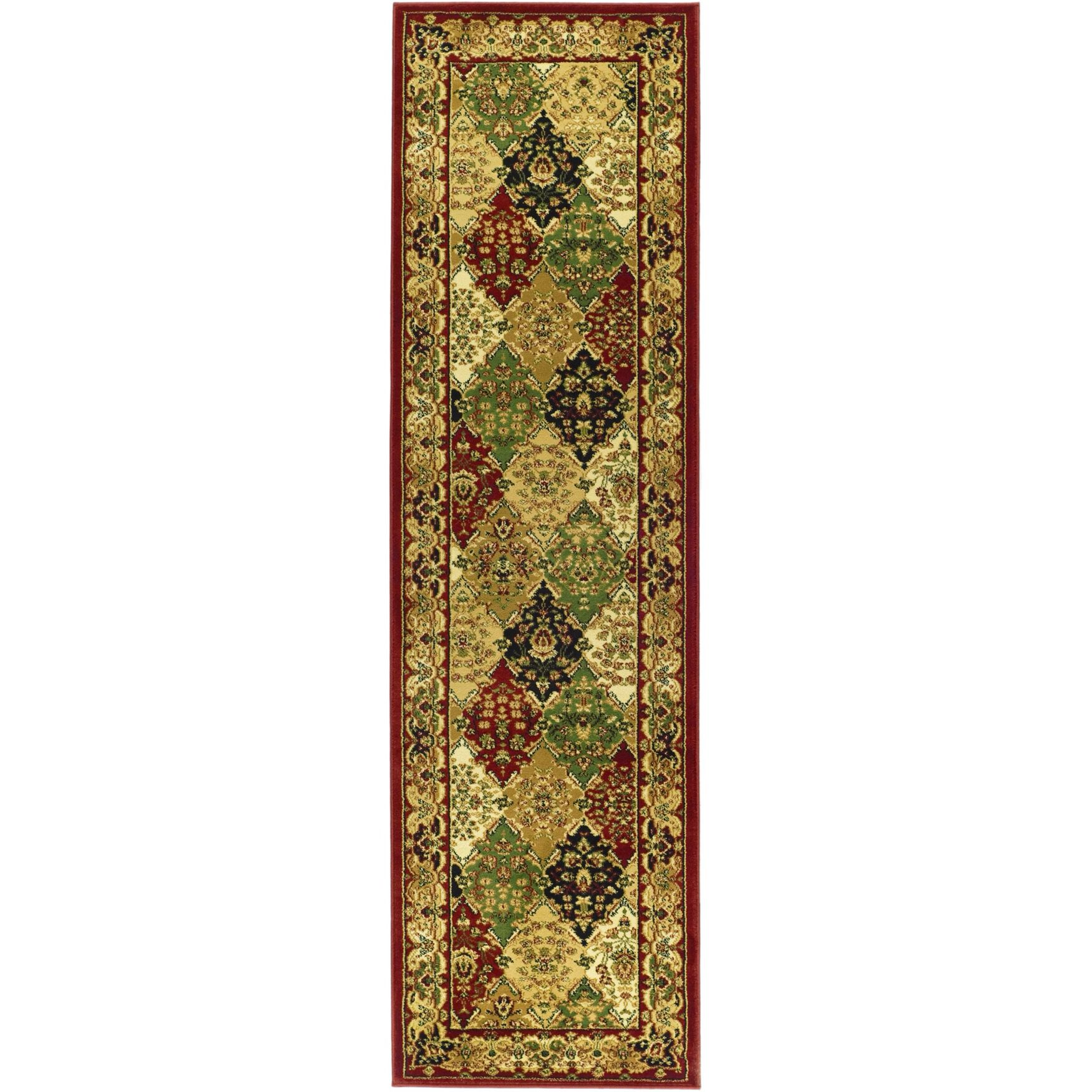 Lyndhurst 221 Multi / Red 2'-3 inches X 12' Runner Rug, MULTI RED, hi-res image number 0