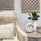 Dorothy Vintage White Metal Table Clock, , alternate image number null