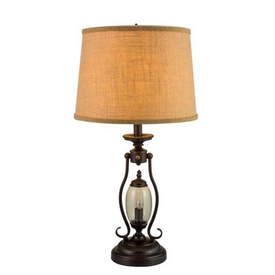 Black Metal 25.5" Table Lamp, BLACK, hi-res image number null