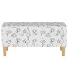 Contoured Tulips Storage Bench, , on-hover image number null
