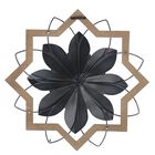 Metal White Flower and Wood Frame, , alternate image number null