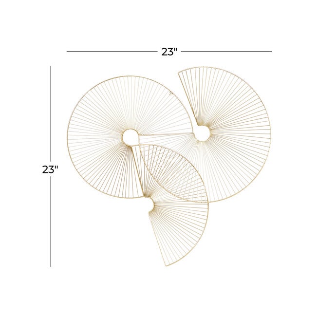 Cosmoliving By Cosmopolitan Gold Metal Wall Decor, , alternate image number 5