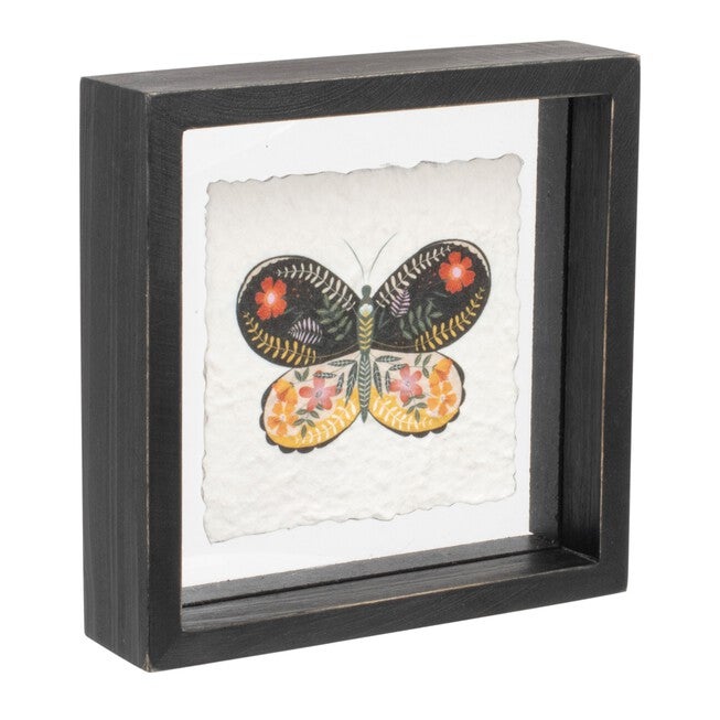 Framed Butterfly Block (Set of 2), BLACK/WHITE, alternate image number 3
