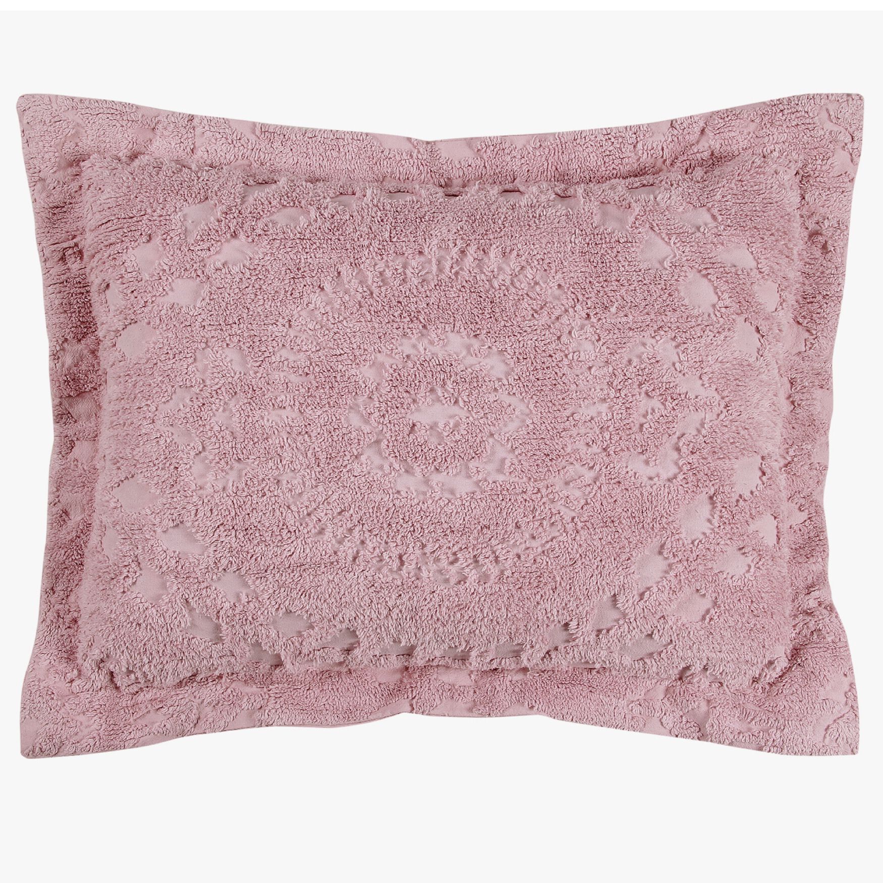 Rio Collection Tufted Chenille Sham , PINK, hi-res image number 0