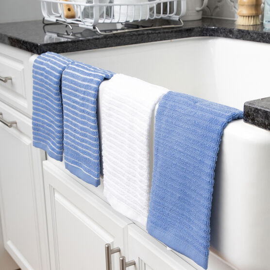 Horizontal Stripe Bar Mop Towels, Set Of 4 Kitchen Towel, , alternate image number null