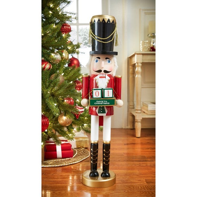 26 inchesH Nutcracker with Advent Calendar, MULTI, hi-res image number null