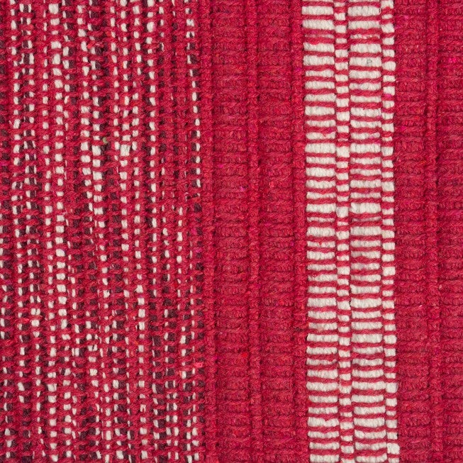 Variegated Red Handwoven Recycled Yarn Rug 2X3 Ft, , on-hover image number 1