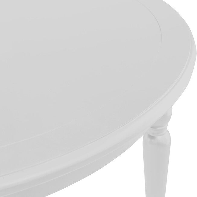 Philippe Round Dining Table, White, WHITE, alternate image number null
