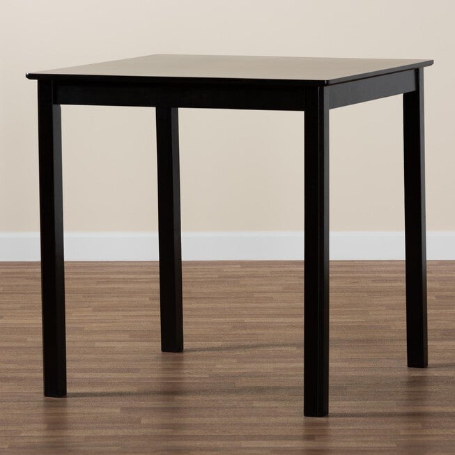 Lenoir Modern Espresso Brown Finished Wood Counter Height Pub Table, , alternate image number null