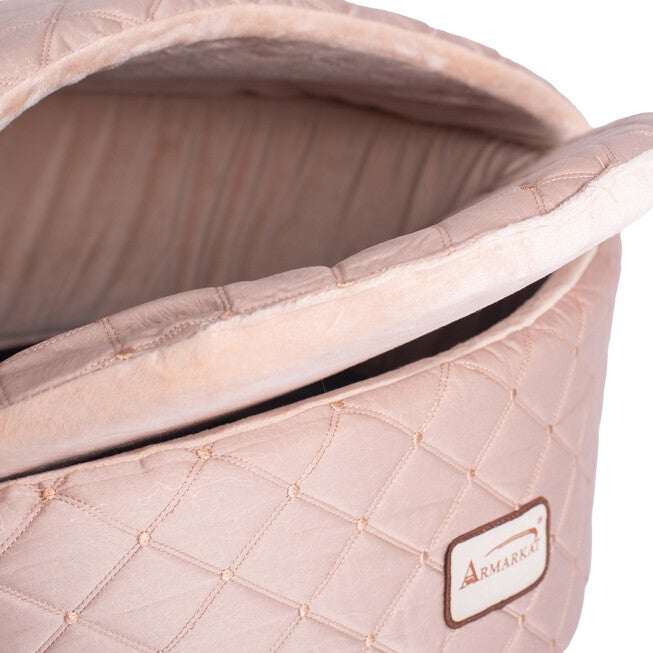 Cuddle Cave Cat Bed With Detachable & Collasible Zipper Top, Small, Light Apricot, , alternate image number 2