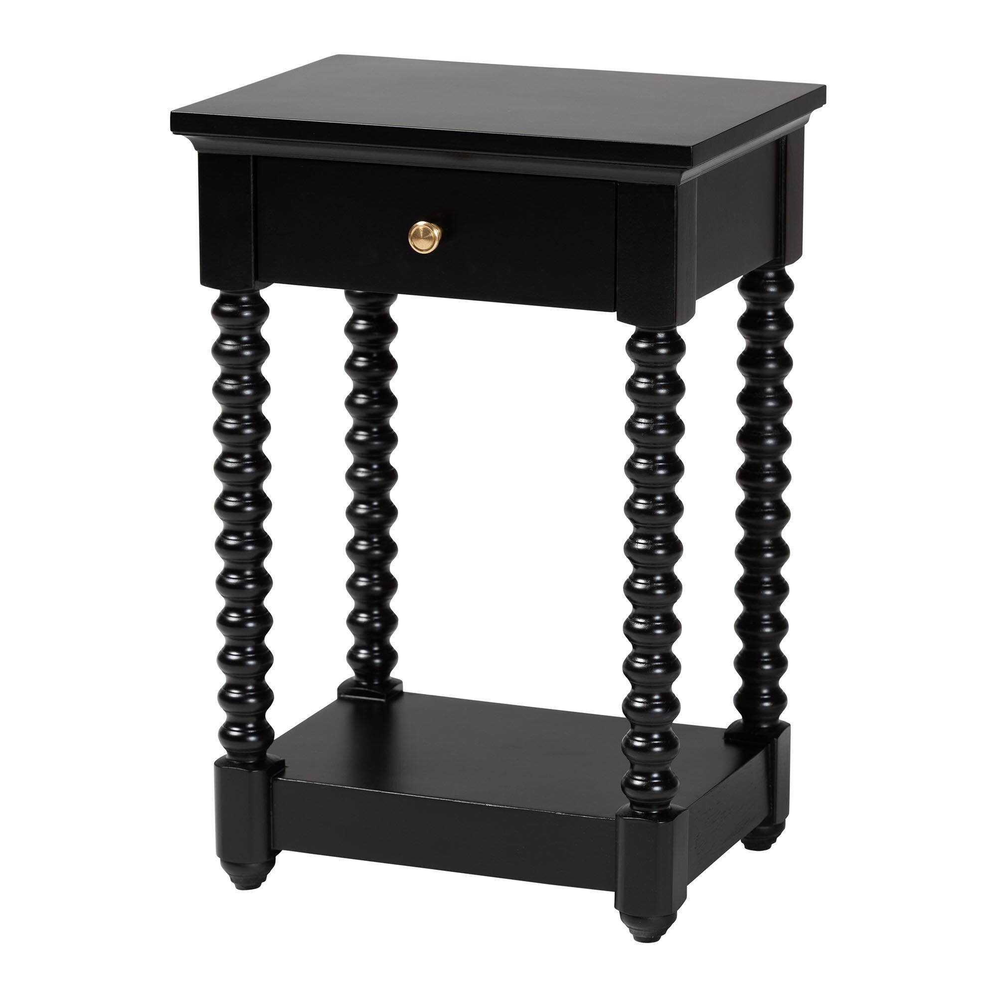 Terentia Nightstand, BLACK, alternate image number 1