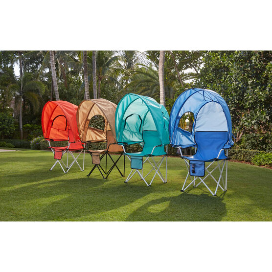 Camp Chair With Canopy Brylane Home, Portable Camping Chair With Canopy