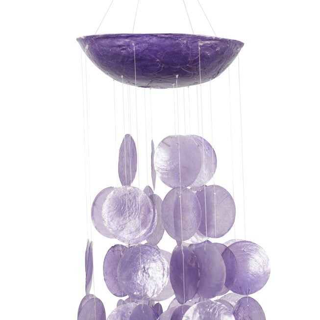 Purple Capiz Coastal Windchime, , alternate image number 3