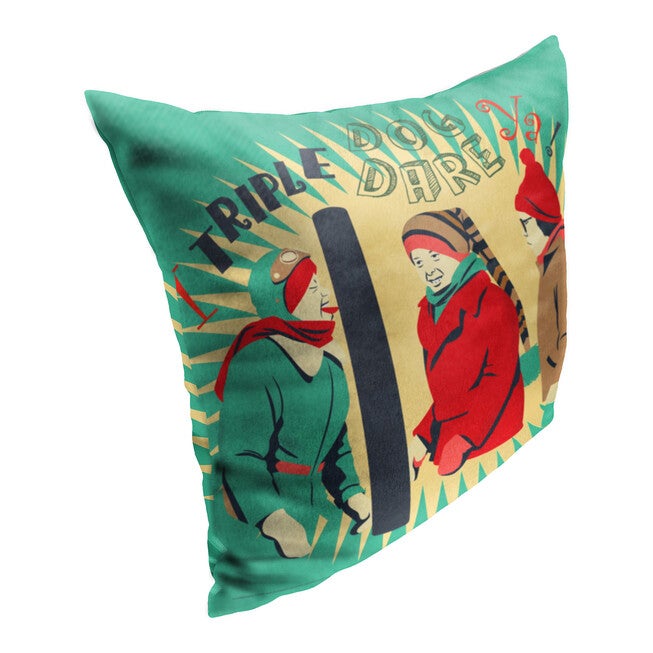 Wb A Christmas Story Triple Dog Dare Ya Printed Throw Pillow, , on-hover image number null