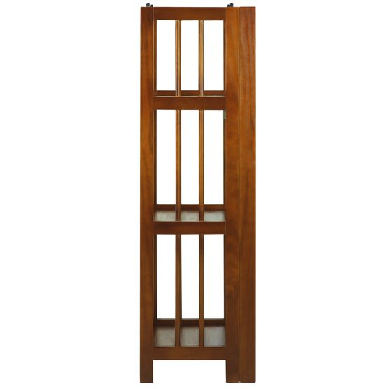 3-Shelf Folding Bookcase 14" Wide-Honey Oak, , on-hover image number null