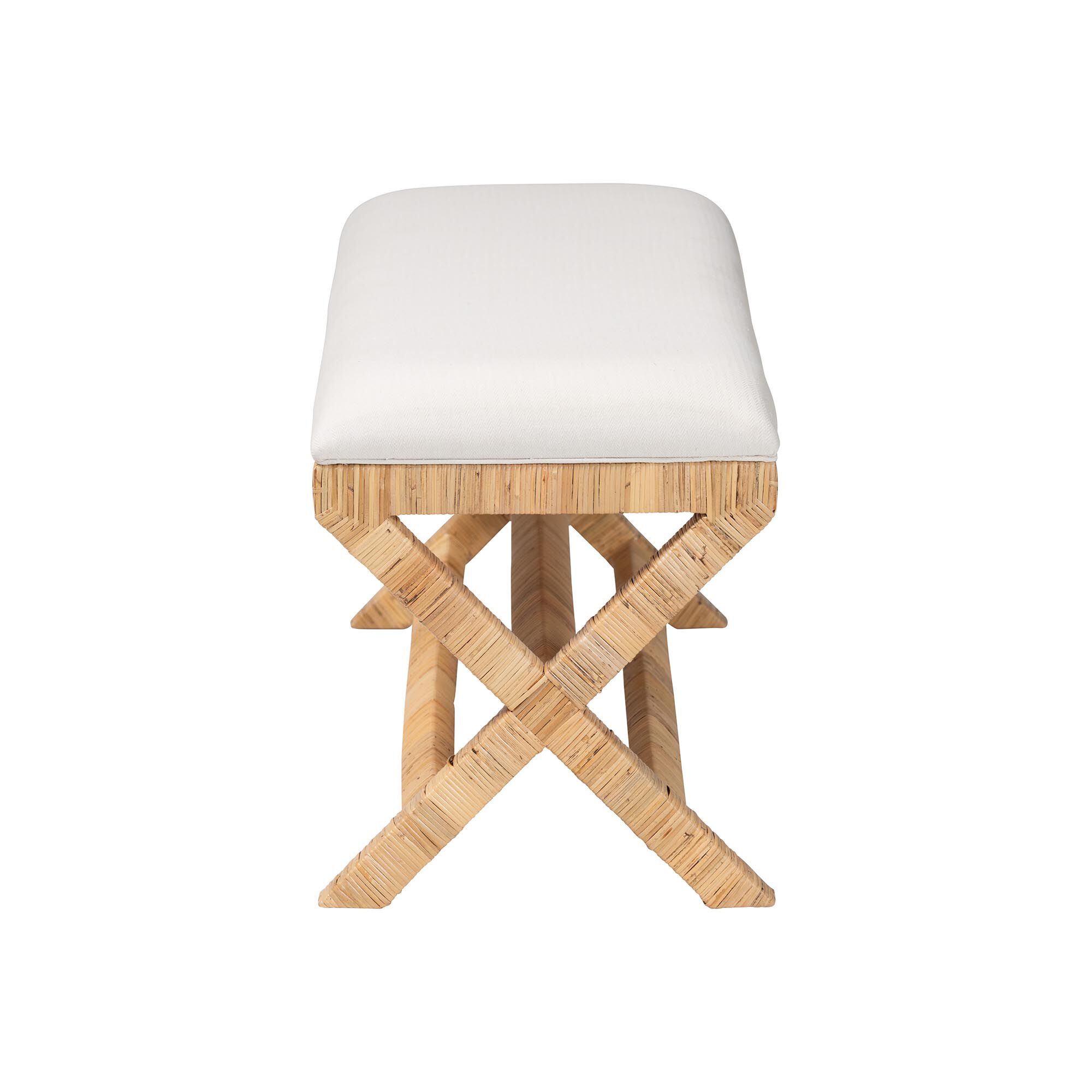 Christy Natural Rattan Bench, HONEY, alternate image number 3