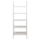 5-Shelf Ladder Bookcase-White, , alternate image number 3