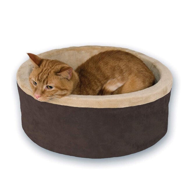 Heated Thermo- Kitty Cat Bed, MOCHA, hi-res image number null