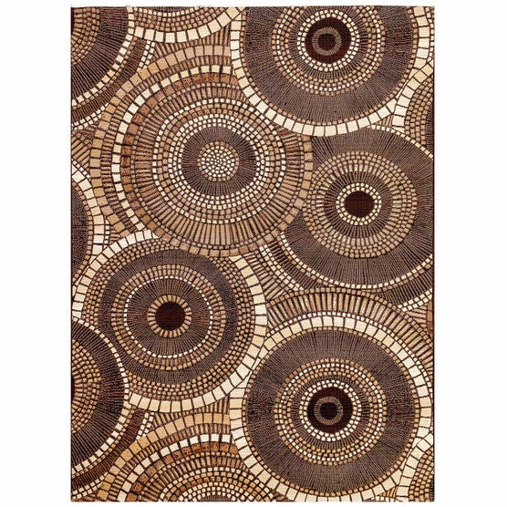 Liora Manne Marina Circles Indoor/Outdoor Rug, BROWN, hi-res image number null