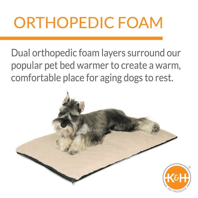 Ortho Heated Thermo Fleece Pet Bed, , on-hover image number 1