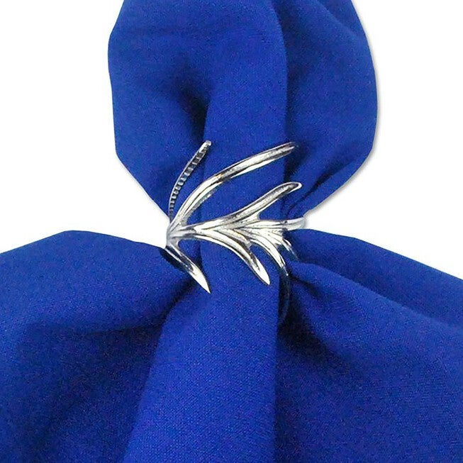 Antique Silver Branch Napkin Ring, Set of 6, , alternate image number null
