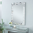 Silver Glam Wood Wall Mirror, , alternate image number null