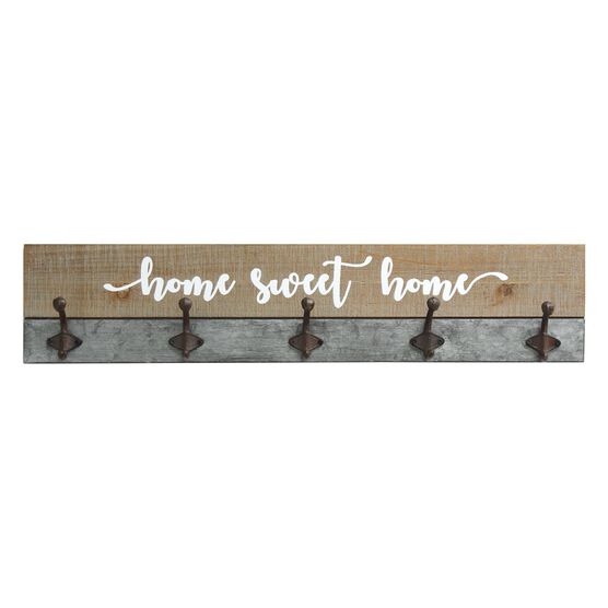 Rustic Home Sweet Home Hooks, MULTI, hi-res image number null