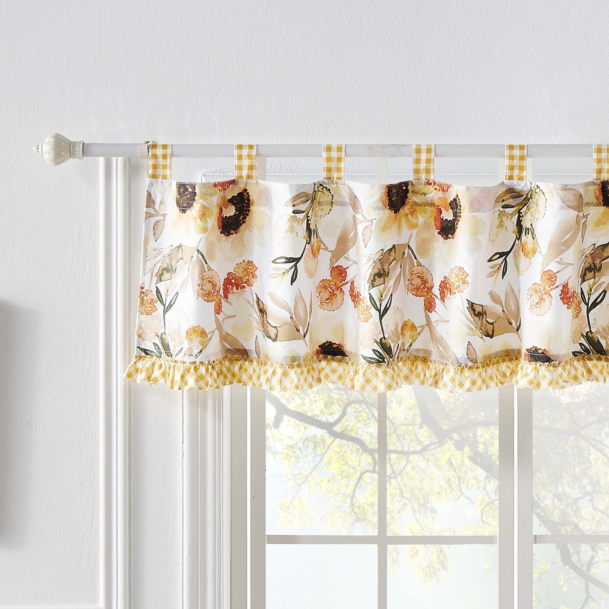 Somerset Window Treatment Valance Curtains, GOLD, hi-res image number 0